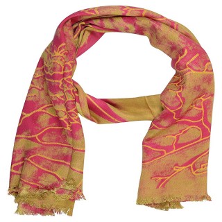 Golden Color Digital Printed Stole